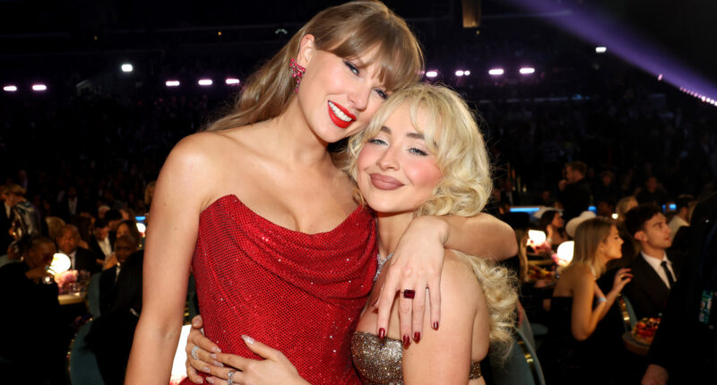 Sabrina Carpenter Looks Bite-Sized In Pics With Close Pal Taylor Swift