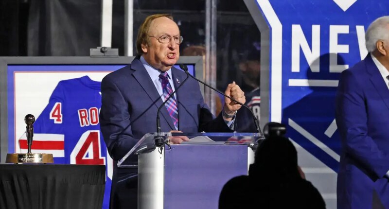 Sam Rosen 'thrilled' as he makes MSG return for Rangers celebration