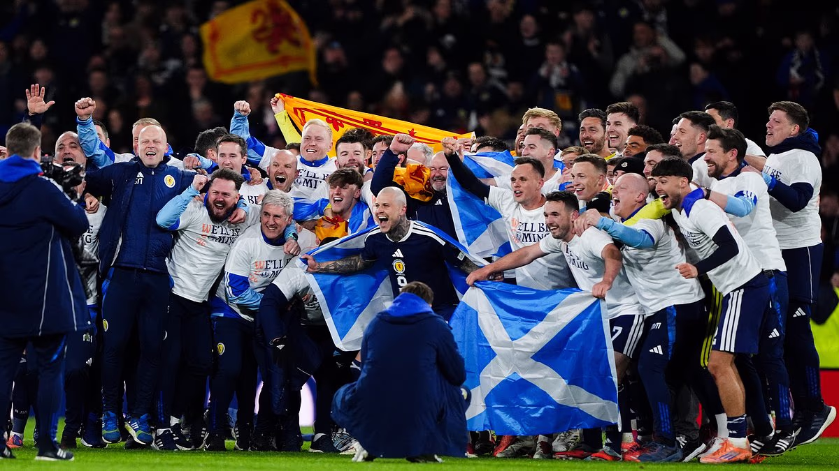 Scotland QUALIFY for the World Cup: Kenny McLean's stunning halfway-line strike seals thrilling victory over Denmark in clash featuring VAR controversy, a red card and Scott McTominay's overhead kick