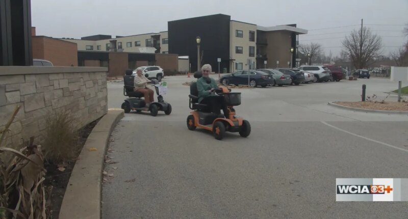 Senior living community getting fresh air on wheels in Urbana