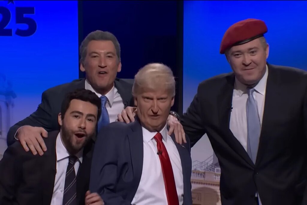 Shane Gillis crashes ‘SNL’ cold open as Curtis Sliwa in chaotic NYC mayoral debate with Miles Teller and Trump
