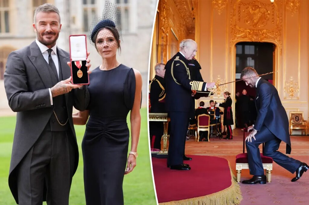Sir David Beckham receives knighthood from King Charles — and Victoria has a new name, too