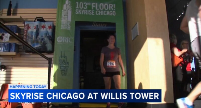 SkyRise Chicago 2025: Stair-climbers ascend steps to Willis Tower Skydeck to benefit Shirley Ryan Ability Lab