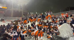 Snow day in Gies Memorial Stadium sees Illini defend the Hat Trophy