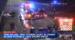 South DuSable Lake Shore Drive crash kills 2, injures 2 near Oakwood Boulevard, Chicago police say