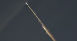 Space debris seen over the First Coast Saturday morning