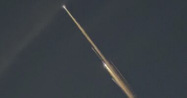 Space debris seen over the First Coast Saturday morning