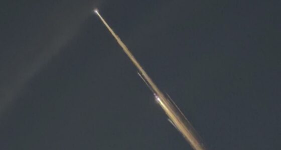 Space debris seen over the First Coast Saturday morning