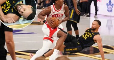 Steph Curry limps out of Warriors game with injury in scary scene