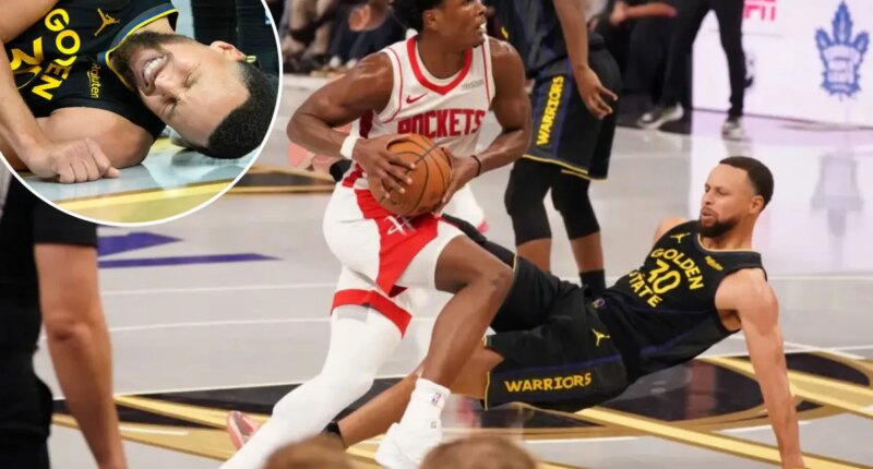 Steph Curry limps out of Warriors game with injury in scary scene