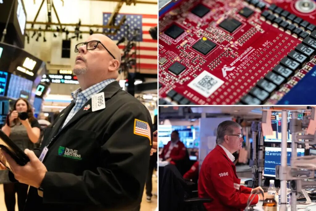 Stocks have worst day in a month amid AI concerns, lower hopes for interest-rate cut