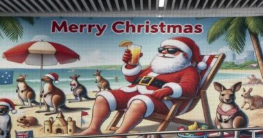 The train station art was labelled 'AI slop'