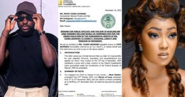 Taye Arimoro drags Peggy Ovire to court over alleged assault, demands ₦100m