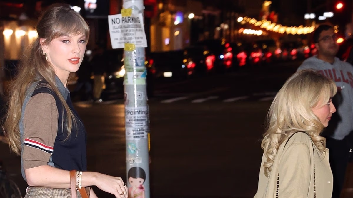 Taylor Swift towers over Sabrina Carpenter on girls' night out in NYC