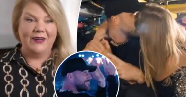 Taylor Swift's mom, Andrea, makes rare comment about Travis Kelce in new Eras Tour doc trailer