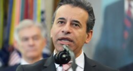 FDA Commissioner Martin Makary speaks during an event about drug prices with President Donald Trump, Thursday, Nov. 6, 2025, in the Oval Office of the White House in Washington. (AP Photo/Evan Vucci)