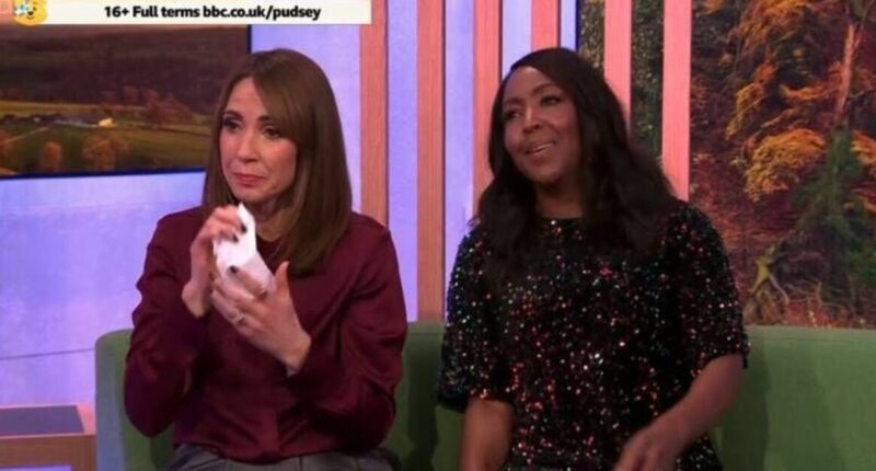 The One Show's Alex Jones pulls over car in tears 'you've completely broken me'