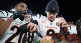 The Reason Joe Burrow Didn't Eat The Customary Sideline Turkey After the Bengals Thanksgiving Win