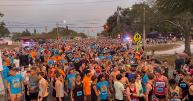 Thousands of runners cross the Clearwater Turkey Trot finish line, several charities benefit