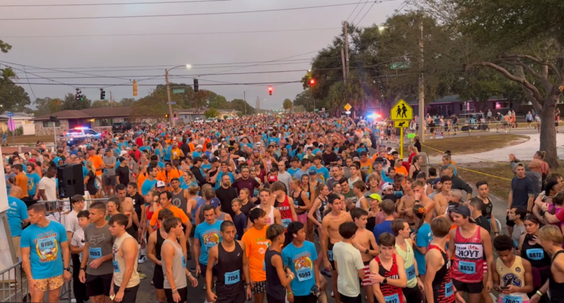Thousands of runners cross the Clearwater Turkey Trot finish line, several charities benefit