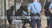 Three men were arrested at Merrylands West.