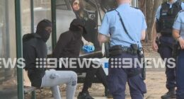 Three men were arrested at Merrylands West.