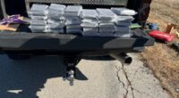 Cocaine packages in the back of a pickup truck