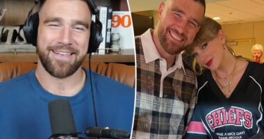 Travis Kelce plays coy about his plans for bye week as Taylor Swift touches down in NYC