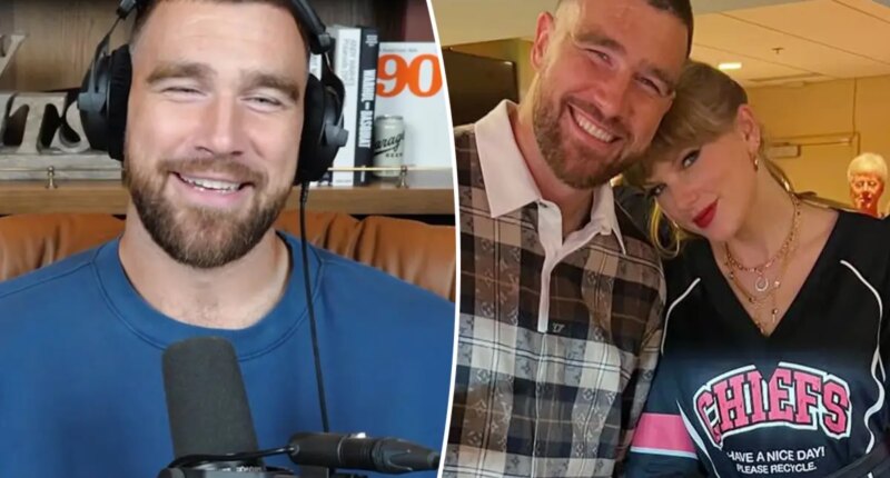 Travis Kelce plays coy about his plans for bye week as Taylor Swift touches down in NYC
