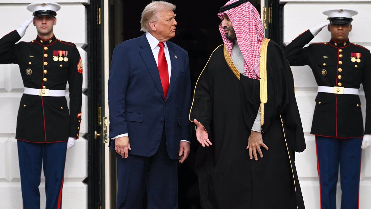 Trump embraces Saudi crown prince at White House
