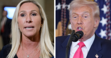 Trump on Greene's resignation plans: 'Great news'