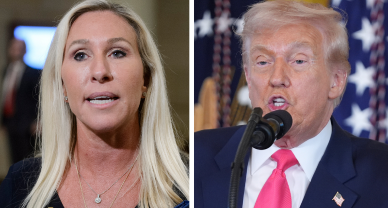 Trump on Greene's resignation plans: 'Great news'