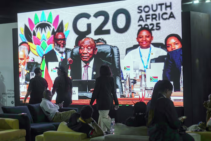 Trump says he's barring South Africa from participating in next year's G20 summit in Miami