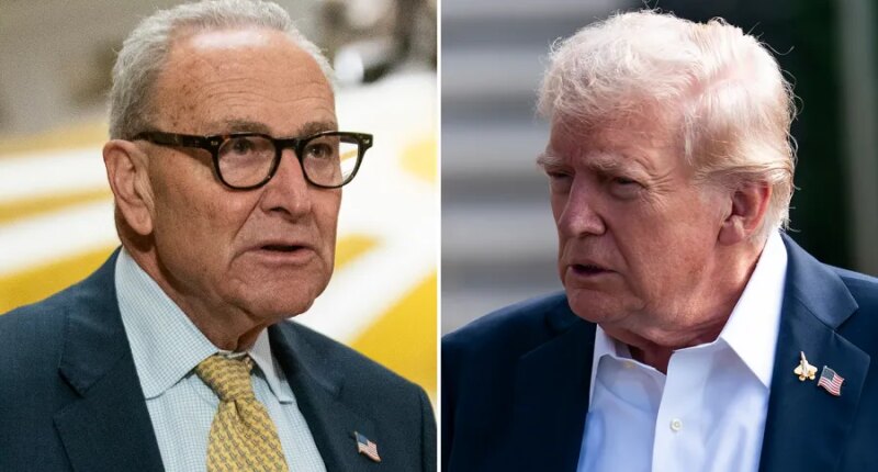 Trump says the GOP 'broke" Schumer