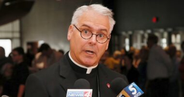 US Catholic bishops select conservative culture warrior OC Archbishop Paul Coakley to lead them during Trump's second term