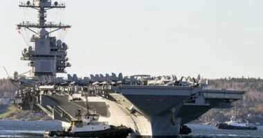 US aircraft carrier arrives in Caribbean for major military build-up near Venezuela
