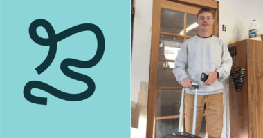 US brand designer visits Brisbane after logo rebrand goes viral