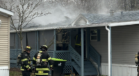 Urbana mobile home damaged by Monday morning fire