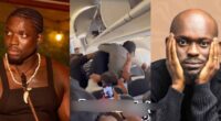Verydarkman and Mr Jollof spotted brawling on plane