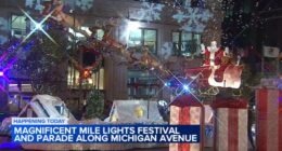 WATCH LIVE: 2025 Wintrust Magnificent Mile Lights Festival and Parade steps off down Michigan Avenue in Chicago Saturday evening