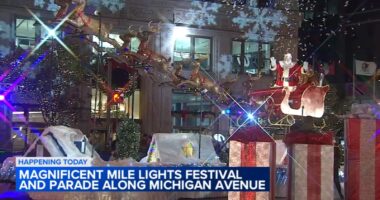 WATCH LIVE: 2025 Wintrust Magnificent Mile Lights Festival and Parade steps off down Michigan Avenue in Chicago Saturday evening
