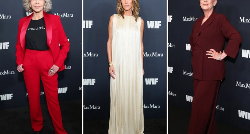WIF Honors 2025 red carpet: Jane Fonda, Kristen Wiig, Jamie Lee Curtis and more