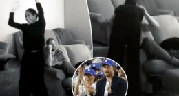 Watch Meghan Markle and Prince Harry’s PDA-packed celebration after Dodgers win World Series