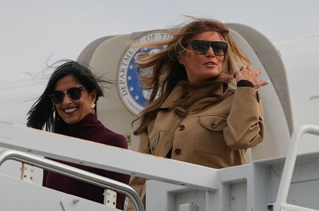 Watch: Melania Trump, Usha Vance Get More Than They Expect During Visit With Military Kids