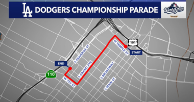 Dodgers Parade Route