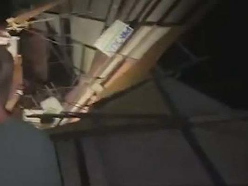 Descending on what was supposed to a be a happy couple's best day of their lives, a monster storm of hail, wind, lightning and torrential rain pummelled straight into a country wedding on Saturday night.