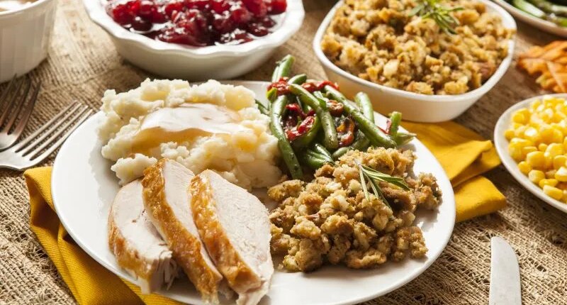 What is on the Turkey Day table?
