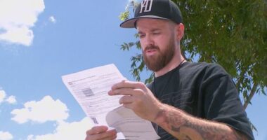 Maitland Hanley thought he was being considerate by parking his van on the nature strip next to the driveway while visiting a friend in Logan last month.