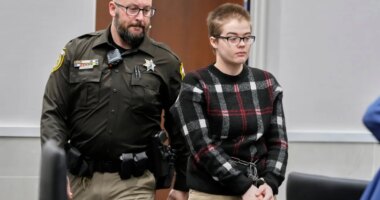 FILE - Morgan Geyser appears in a Waukesha County courtroom Jan. 9, 2025, in Waukesha, Wis. (AP Photo/Morry Gash, File)