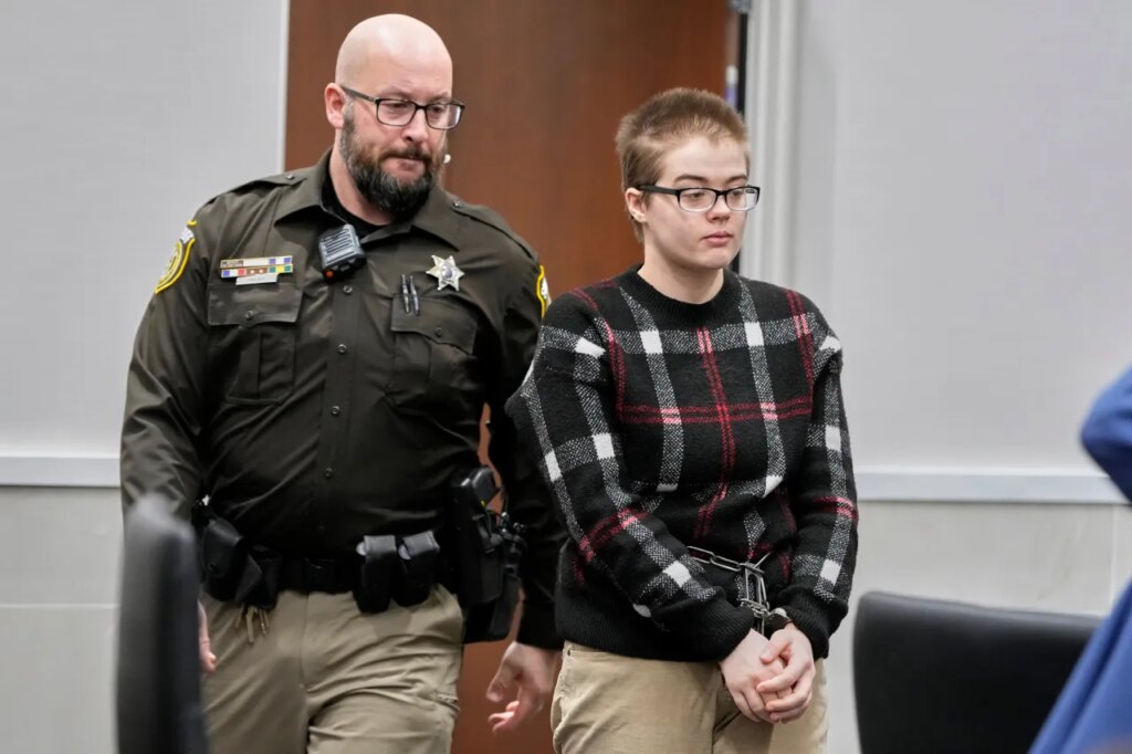 FILE - Morgan Geyser appears in a Waukesha County courtroom Jan. 9, 2025, in Waukesha, Wis. (AP Photo/Morry Gash, File)